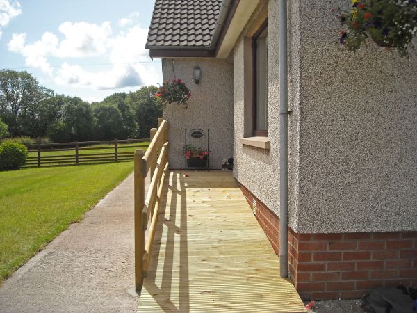 Hardwood Ramp Installation in Pickerington