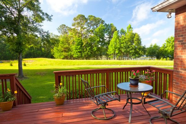 Redwood Deck Installation in Pickerington