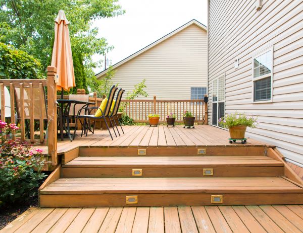 Wooden Patio Installation in Pickerington