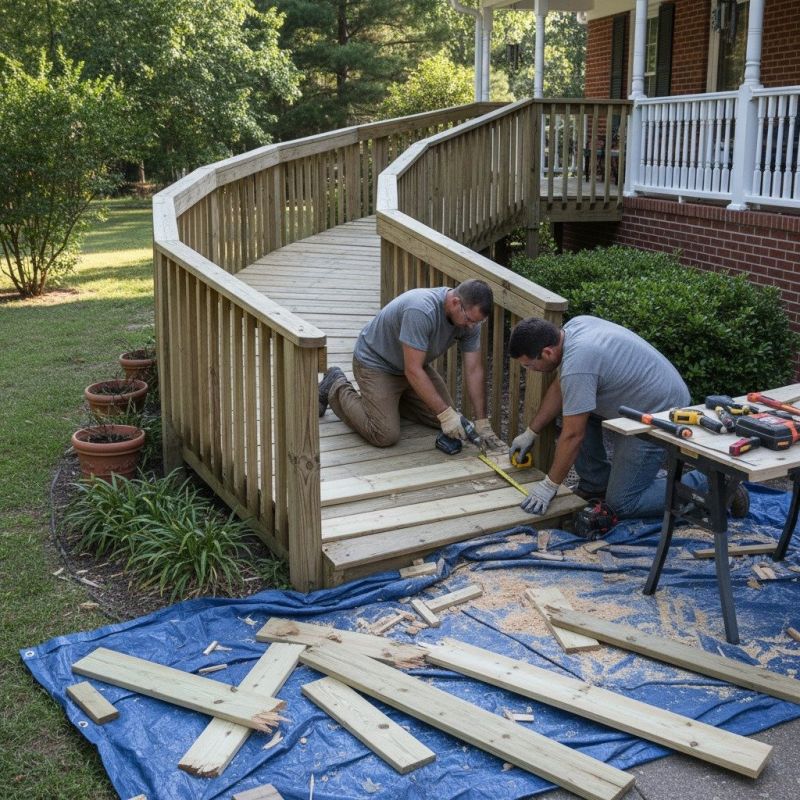 Wheelchair Ramp Installation detail